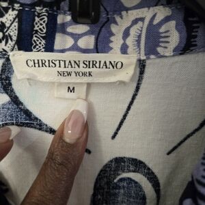Christian Seriano floral shirt. Size M